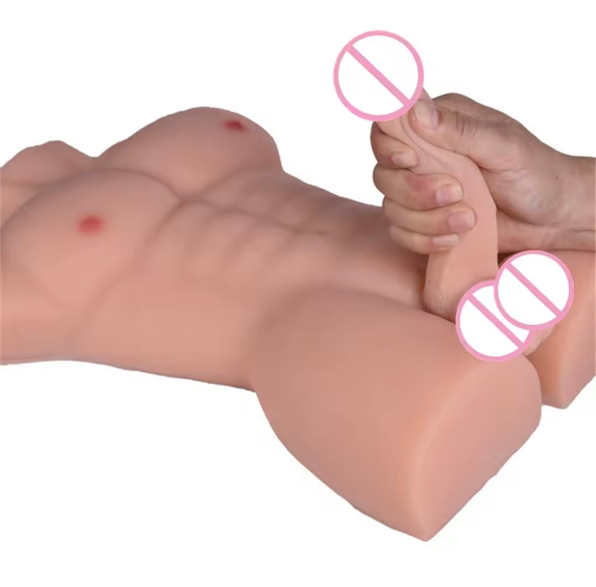 Torse masturbateur Buste Masculin – Édition XXL 4,5kg – Pénis 22 cm