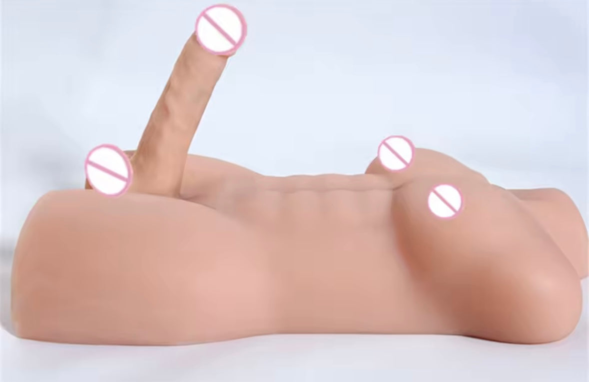 Torse masturbateur Buste Masculin – Édition XXL 4,5kg – Pénis 22 cm