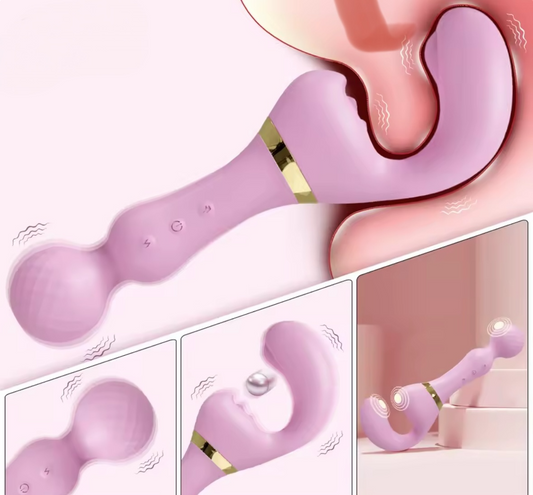 Vibromasseur 2 en 1 multi positions