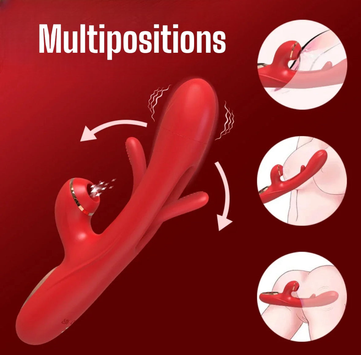 Sextoy triple stimulation Aspirant, vibrant et stimulateur de point G