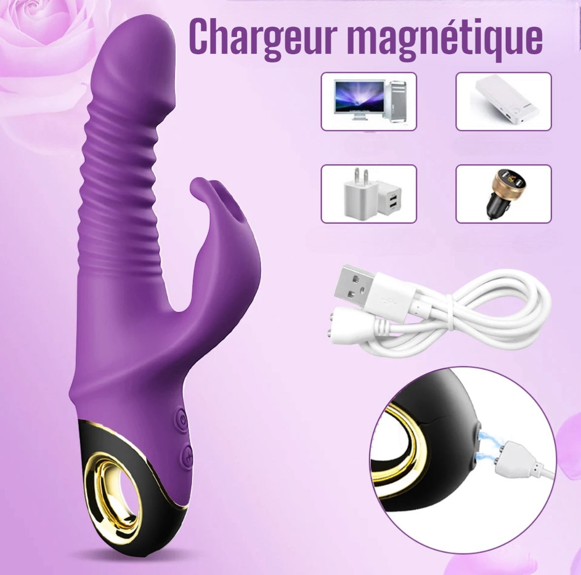 Rabbit télescopique et vibrant