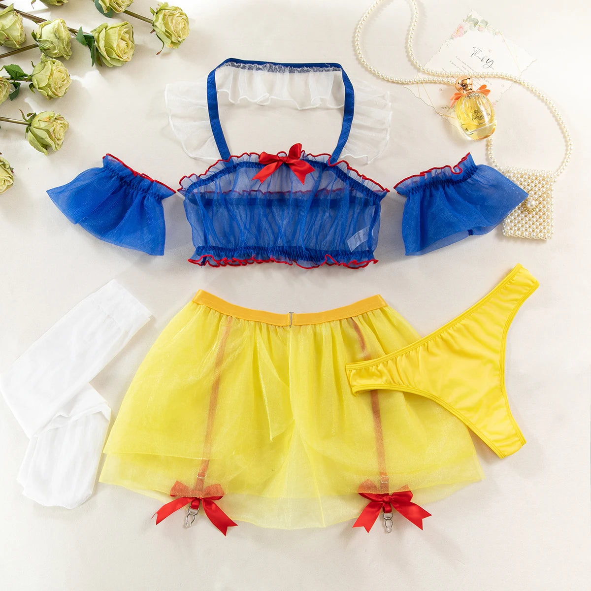 Ensemble de lingerie Cosplay Blanche neige