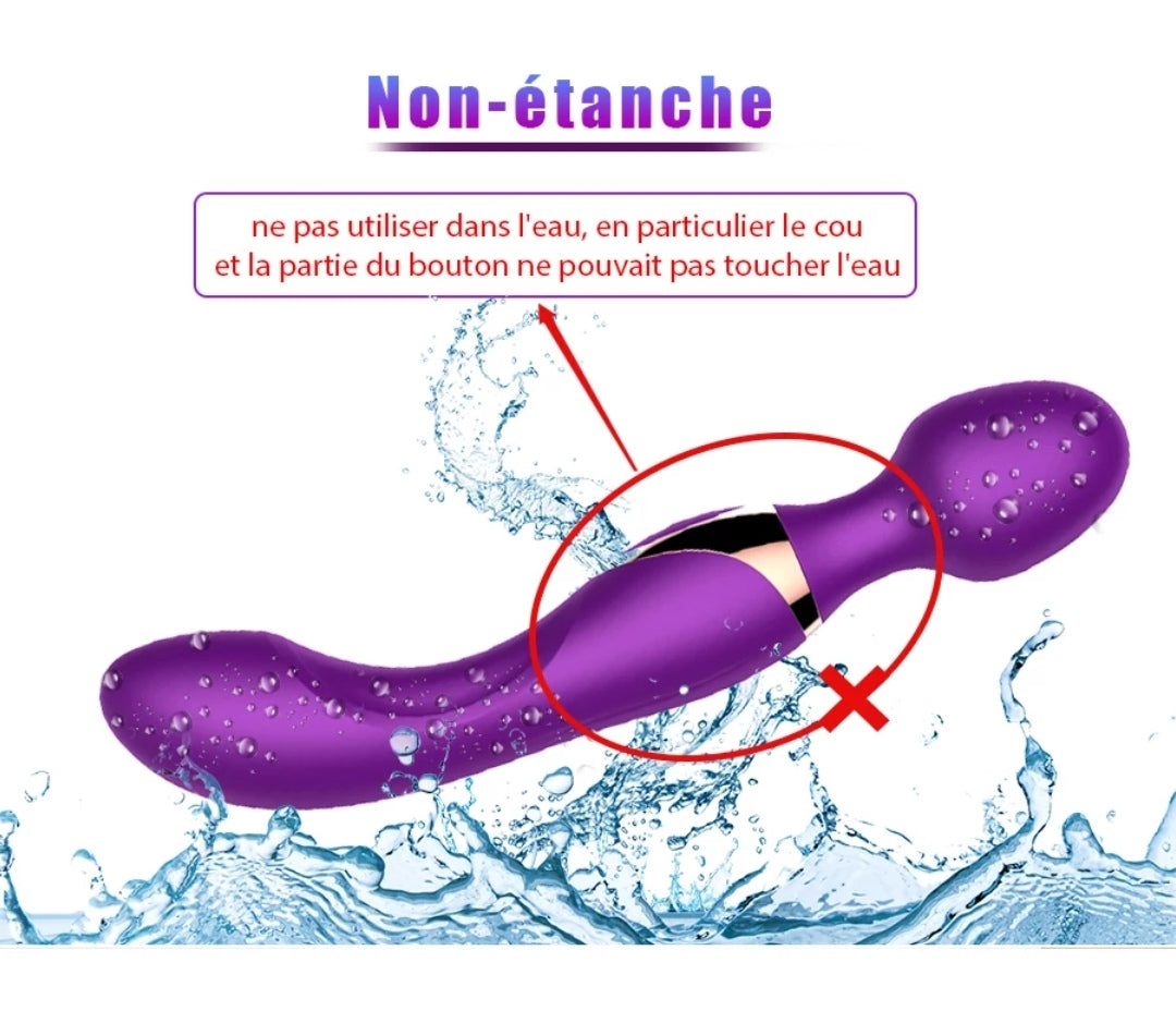 Lucifer On You - Vibroflex Sextoy massage stimulateur point G et clitoris vibromasseur flexible god vibrant jouet sexuel waterproof silencieux rechargeable USB multipositions violet