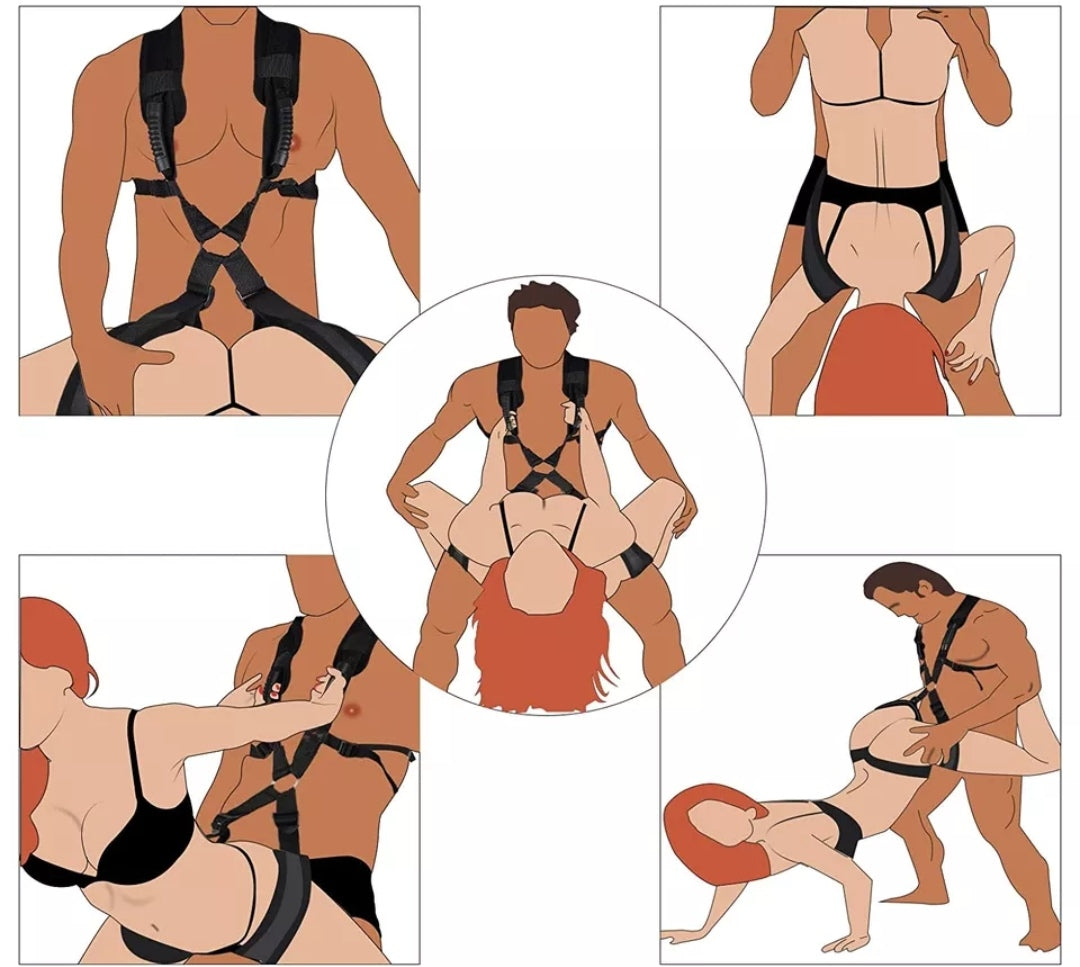 Lucifer On You - Balançoire sexy adulte - Balançoire d'amour - Mobilier érotique innovant Balançoire sexuelle