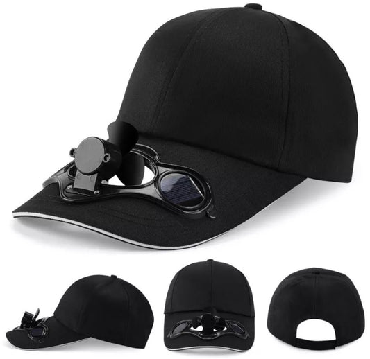 Lucifer On You - Casquette alimentée solaire avec mini ventilateur pour l' été

